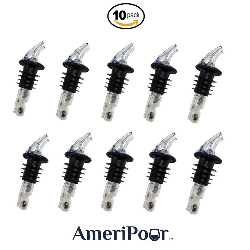 Ameripour - Measured Liquor Pourer - Patron Pour Spout - Made 100% In The USA. Bar Spouts That Don't Leak - No Cracks, Just A Perfect Cocktail Pour Every Time. (Clear, 1.5oz (45ml) - 10 Pack) - Image 3